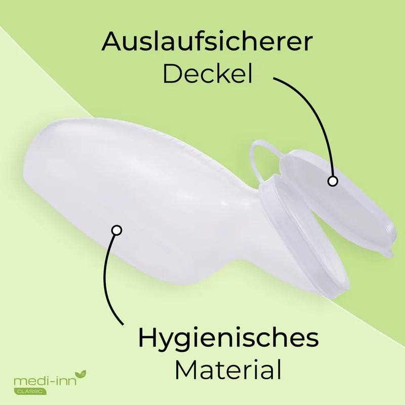 Medi-Inn Urinflasche PP 1000 ml, für Frauen, milchig