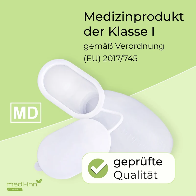 Medi-Inn Urinflasche PP 1000 ml, für Frauen, milchig