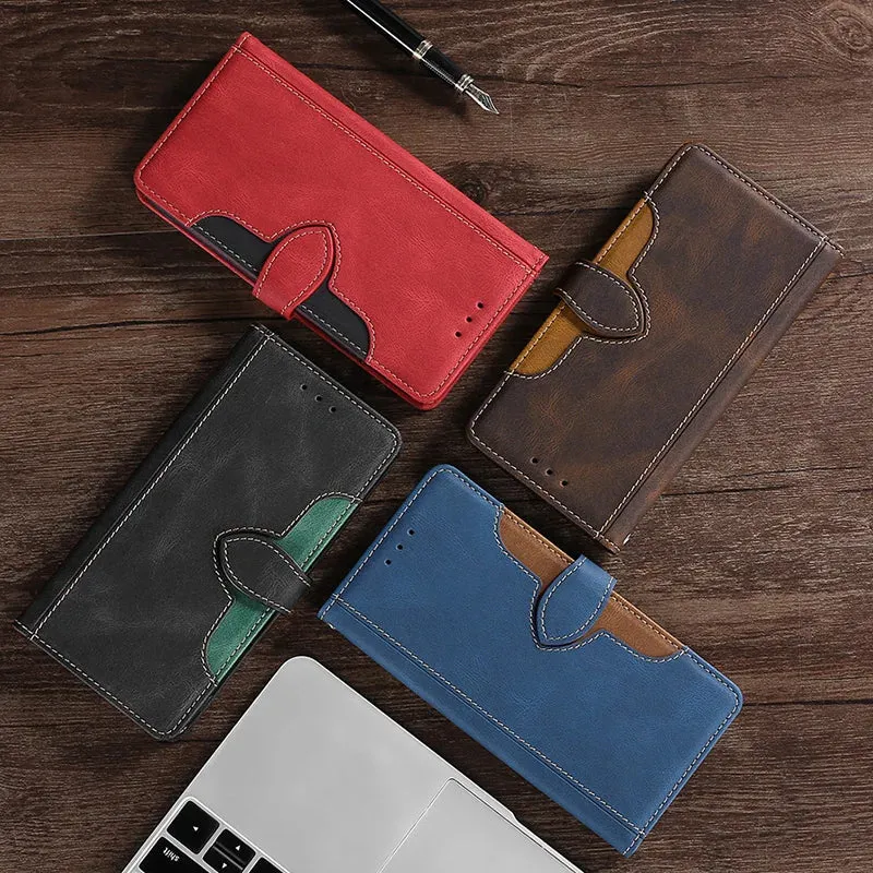 LuxurCase | Magnetische Leder iPhone Geldbörse mit Kartenaufbewahrung