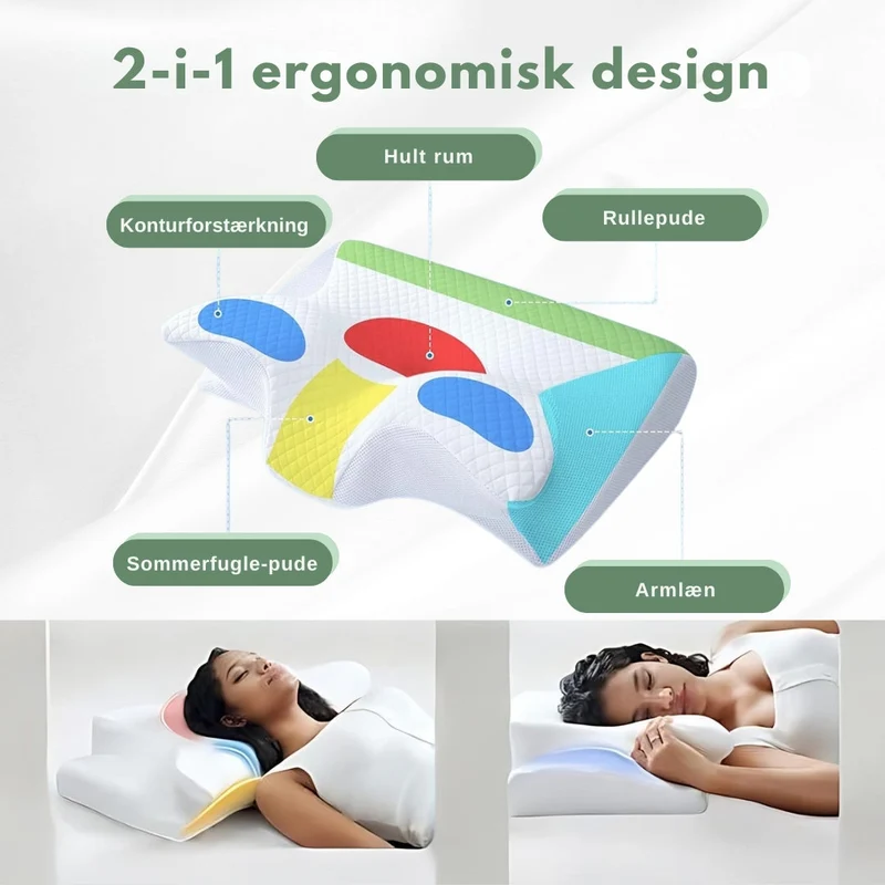SleepAlign | Ergonomisches Orthopädisches Kissen für Schmerzfreien Schlaf | Vanero