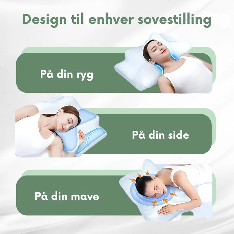 SleepAlign | Ergonomisches Orthopädisches Kissen für Schmerzfreien Schlaf | Vanero