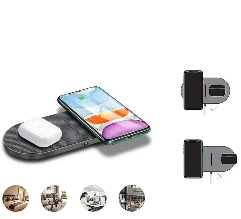 40W Wireless Charging Station – Blitzschnelles Laden für iPhone, AirPods & Samsung
