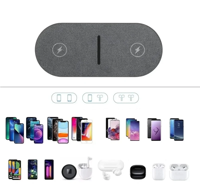 40W Wireless Charging Station – Blitzschnelles Laden für iPhone, AirPods & Samsung
