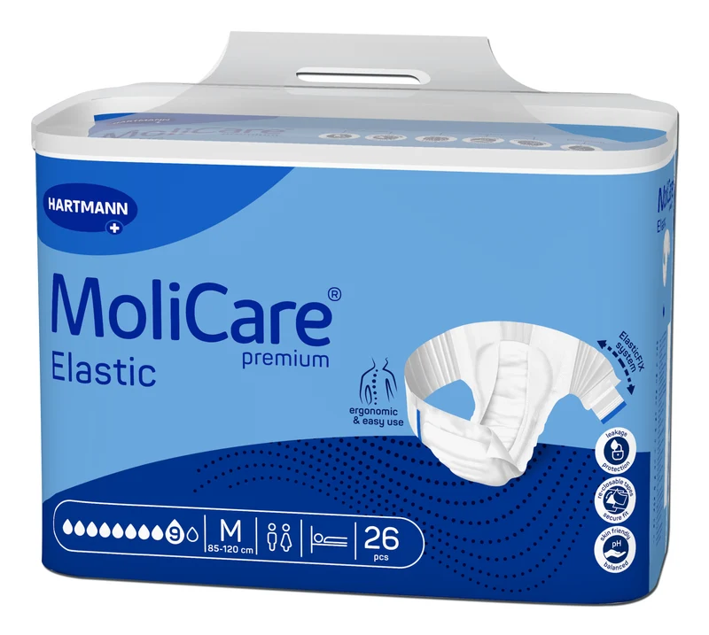 MoliCare Premium Elastic, 9 Tropfen, Gr. M, 85 - 120 cm Hüftumfang