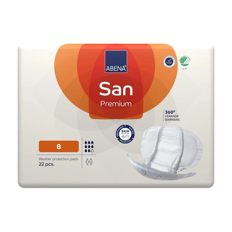 Abena San Premium 8 Inkontinenzeinlagen 2500 ml, 22 Stück