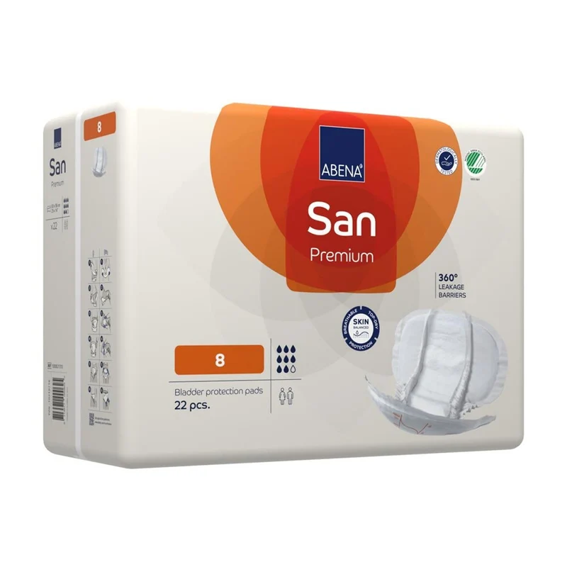 Abena San Premium 8 Inkontinenzeinlagen 2500 ml, 22 Stück