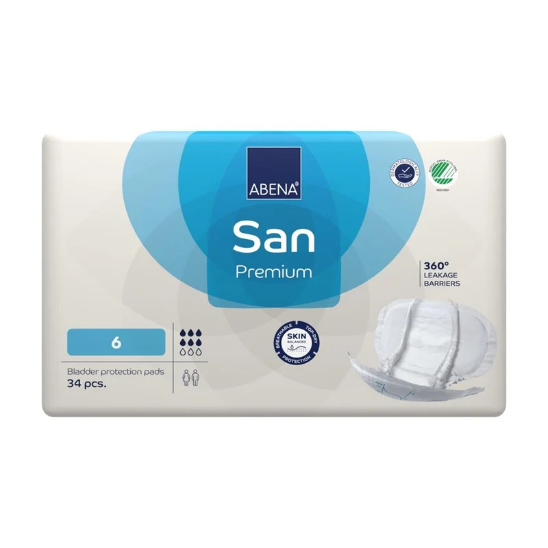 Abena San Premium 6 Inkontinenzeinlagen 1600 ml, 34 Stück