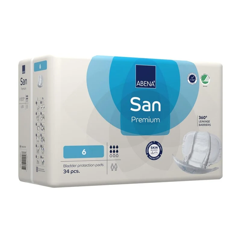 Abena San Premium 6 Inkontinenzeinlagen 1600 ml, 34 Stück