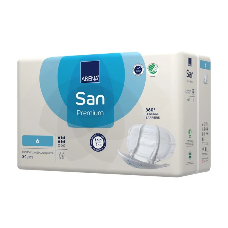 Abena San Premium 6 Inkontinenzeinlagen 1600 ml, 34 Stück