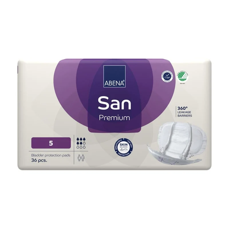 Abena San Premium 5 Inkontinenzeinlagen 1200 ml, 36 Stück