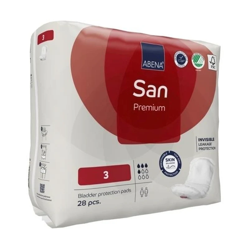 Abena San Premium 3 Inkontinenzeinlagen 500 ml, 28 Stück