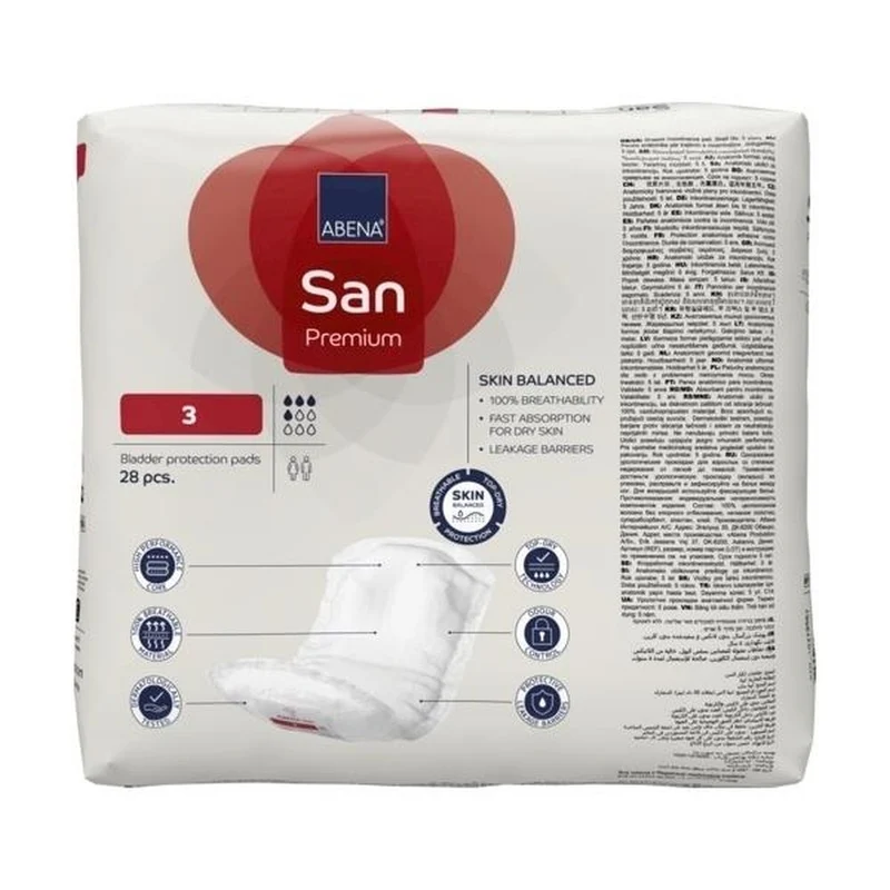 Abena San Premium 3 Inkontinenzeinlagen 500 ml, 28 Stück