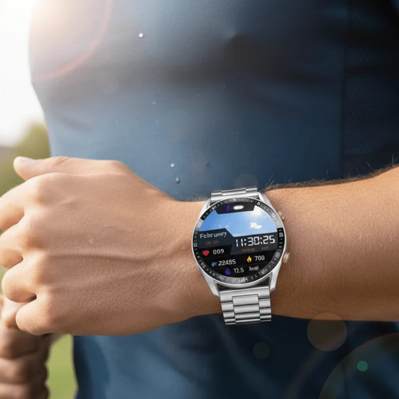 CARDIOTRON – Premium Herren-Smartwatch mit ECG+PPG & Anruffunktion