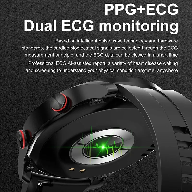 CARDIOTRON – Premium Herren-Smartwatch mit ECG+PPG & Anruffunktion