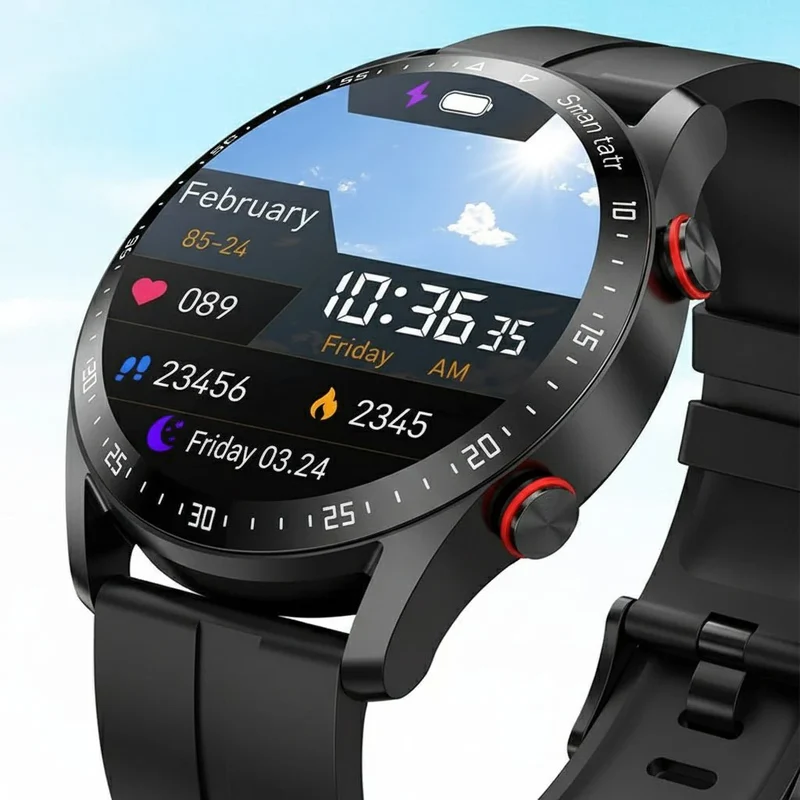 CARDIOTRON – Premium Herren-Smartwatch mit ECG+PPG & Anruffunktion