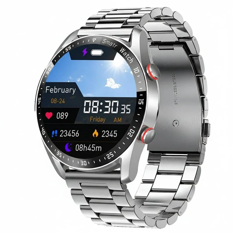 CARDIOTRON – Premium Herren-Smartwatch mit ECG+PPG & Anruffunktion
