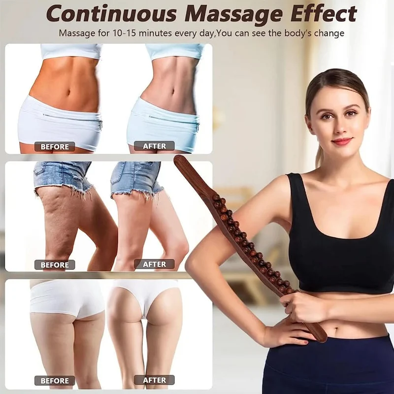 WOOLEASE – Gua Sha Massagestock aus Naturholz
