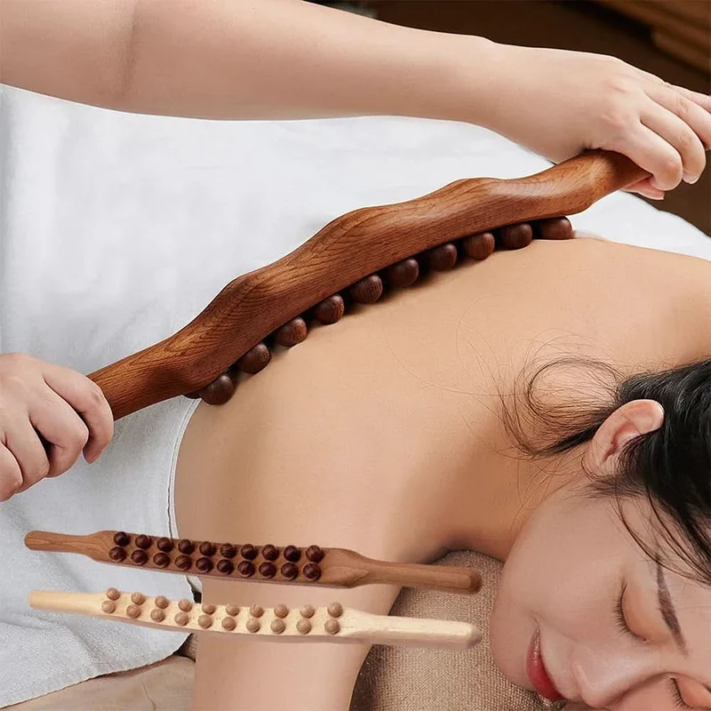WOOLEASE – Gua Sha Massagestock aus Naturholz