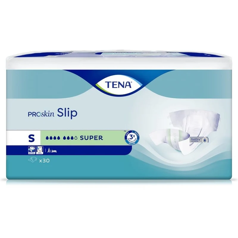 TENA ProSkin Slip Super S Inkontinenzwindeln, 30 Stück