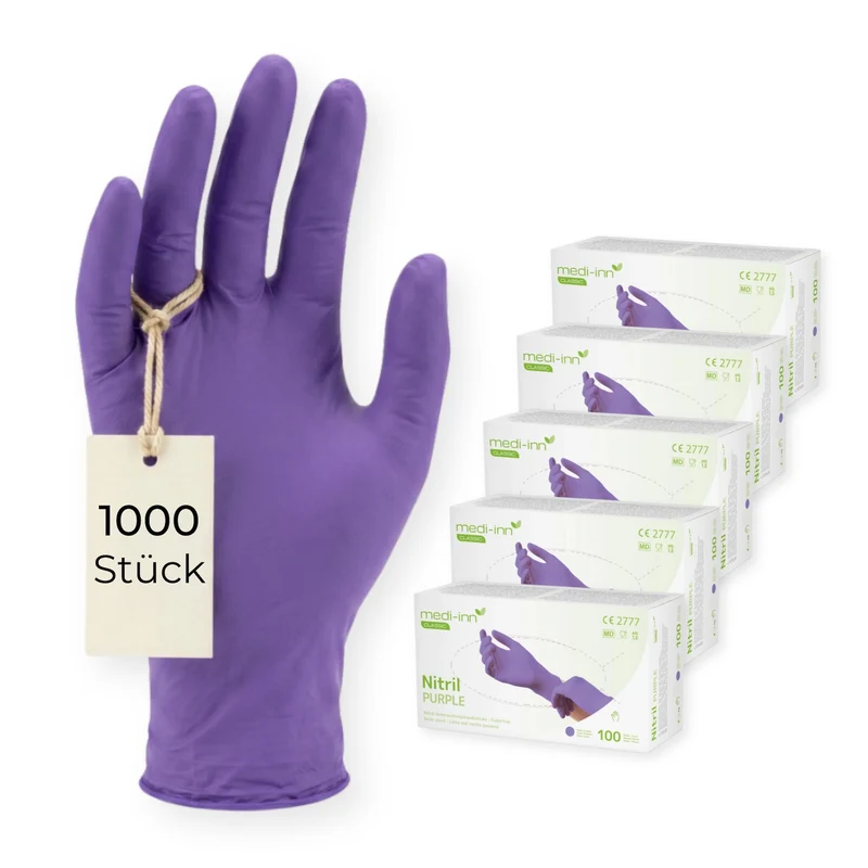 Medi-Inn Nitril Purple Einmalhandschuhe, lila, puderfrei