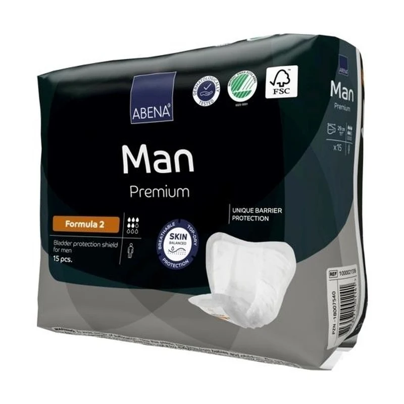 Abena Man Premium Formula 2 Inkontinenzeinlagen, 15 Stück