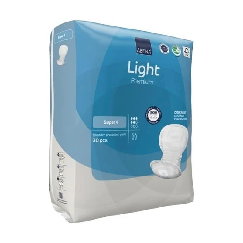 Abena Light Premium Super 4 Inkontinenzeinlagen, 30 Stück