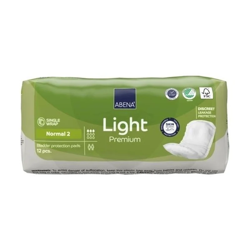 Abena Light Premium Normal 2 Inkontinenzeinlagen, 12 Stück