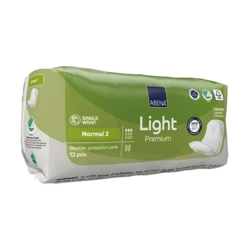 Abena Light Premium Normal 2 Inkontinenzeinlagen, 12 Stück