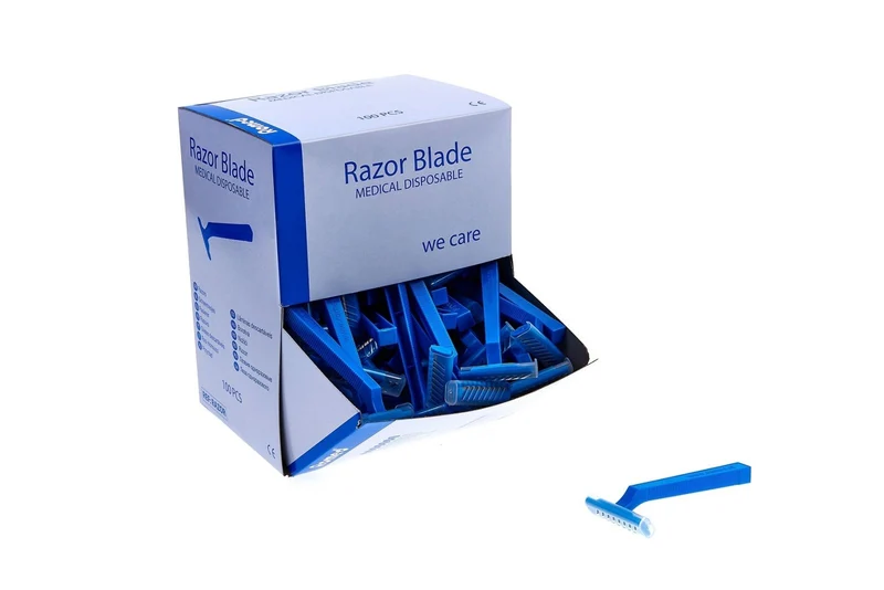 Romed Einwegrasierer einschneidig blau unsteril 100 Stück