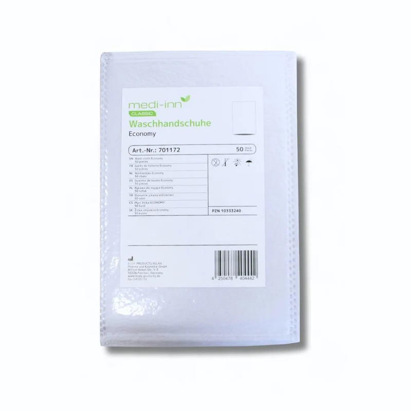 Medi-Inn Einmal-Waschhandschuhe Economy 15 x 22 cm 50er Pack