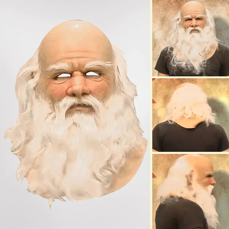 FestiveFace | Weihnachtsmannmaske – Realistische Verkleidung