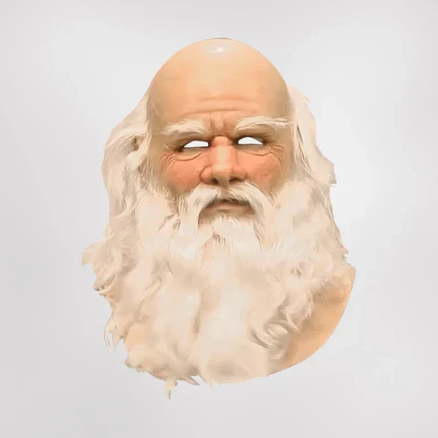 FestiveFace | Weihnachtsmannmaske – Realistische Verkleidung