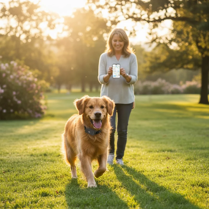 PawGuardian | Wasserdichtes GPS-Halsband für Hunde & Katzen