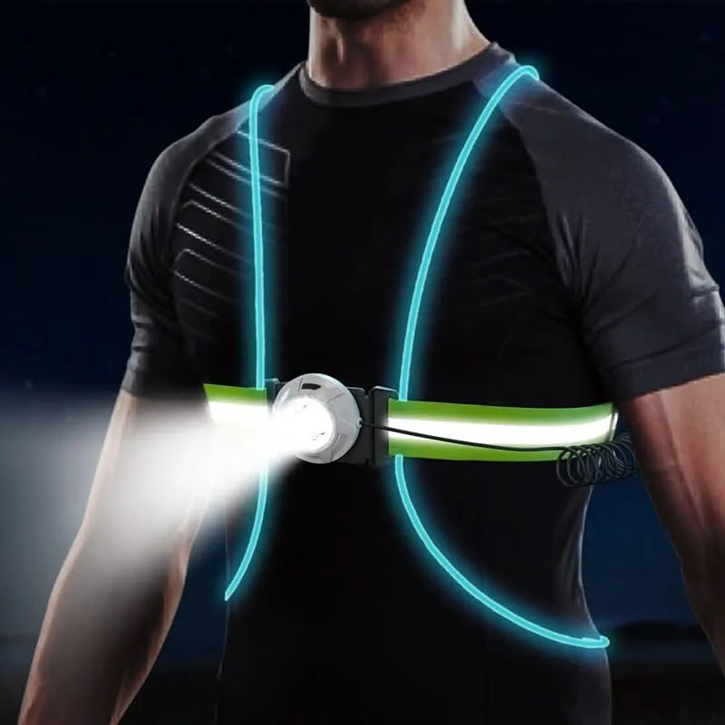 ReflectGlow LED-Sicherheitsweste – Verstellbare Leuchtweste für Joggen & Outdoor-Aktivitäten