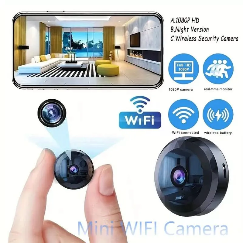 EYECORE MINI – Magnetische WiFi-Sicherheitskamera mit 1080P HD, Nachtsicht & Bewegungsmelder