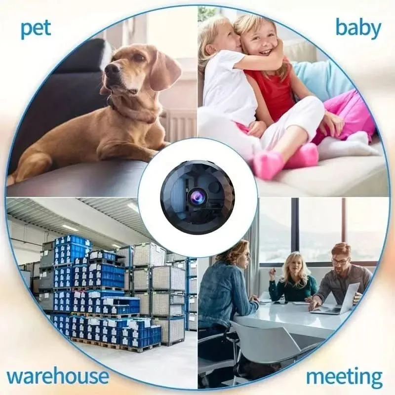 EYECORE MINI – Magnetische WiFi-Sicherheitskamera mit 1080P HD, Nachtsicht & Bewegungsmelder