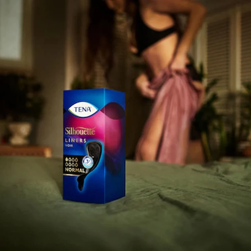 TENA Silhouette Normal Noir diskrete Slipeinlagen, 26 Stück