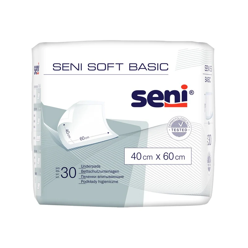 Seni Soft Basic 40 x 60 cm Bettschutzunterlagen Unisex 30er Pack