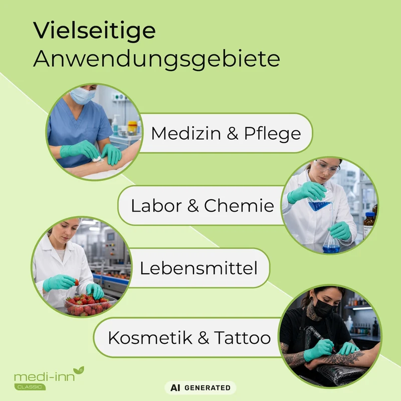 Medi-Inn Nitril Green Plus Einmalhandschuhe puderfrei