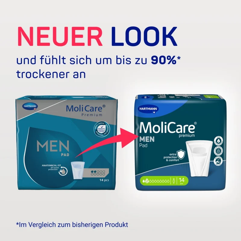MoliCare Premium Men Pad, 2 Tropfen, 15 x 11 cm