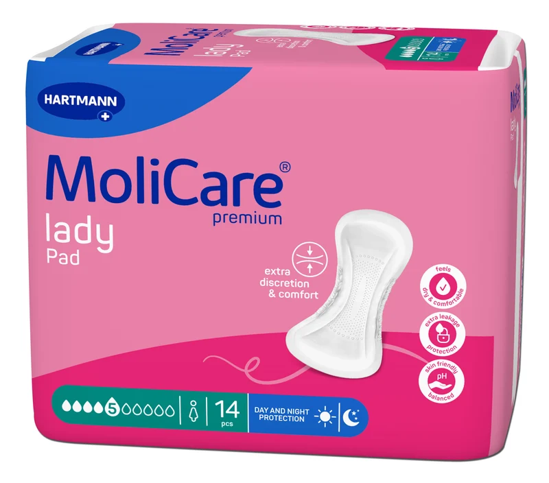 MoliCare Premium Lady Pad, 5 Tropfen, 43 x 16 cm