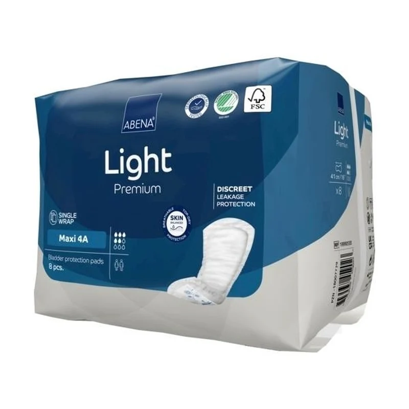 Abena Light Premium Maxi 4A Inkontinenzeinlagen, 8 Stück