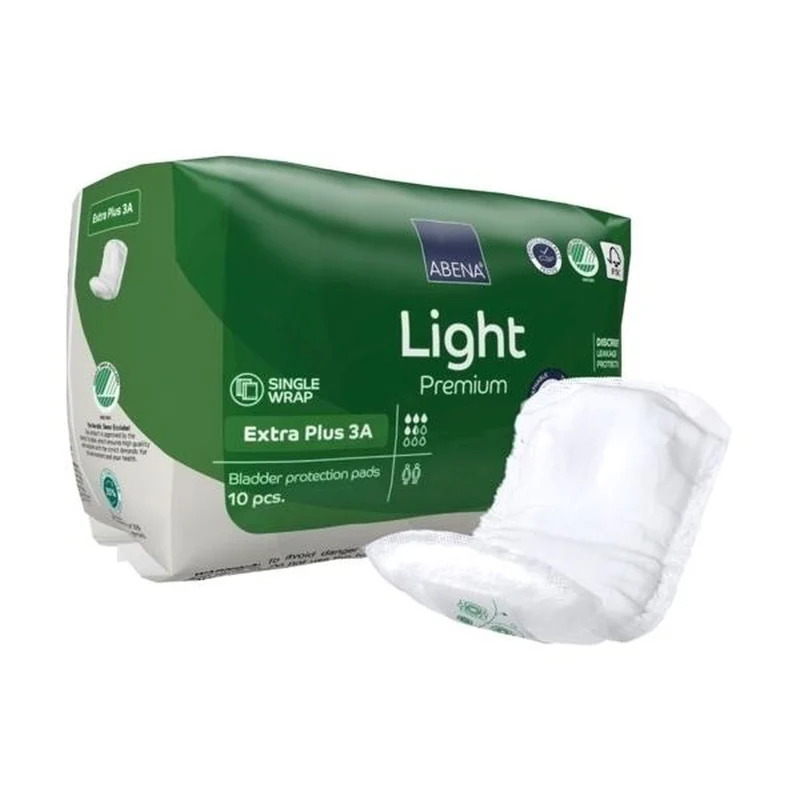 Abena Light Premium Extra Plus 3A Inkontinenzeinlagen, 10 Stück