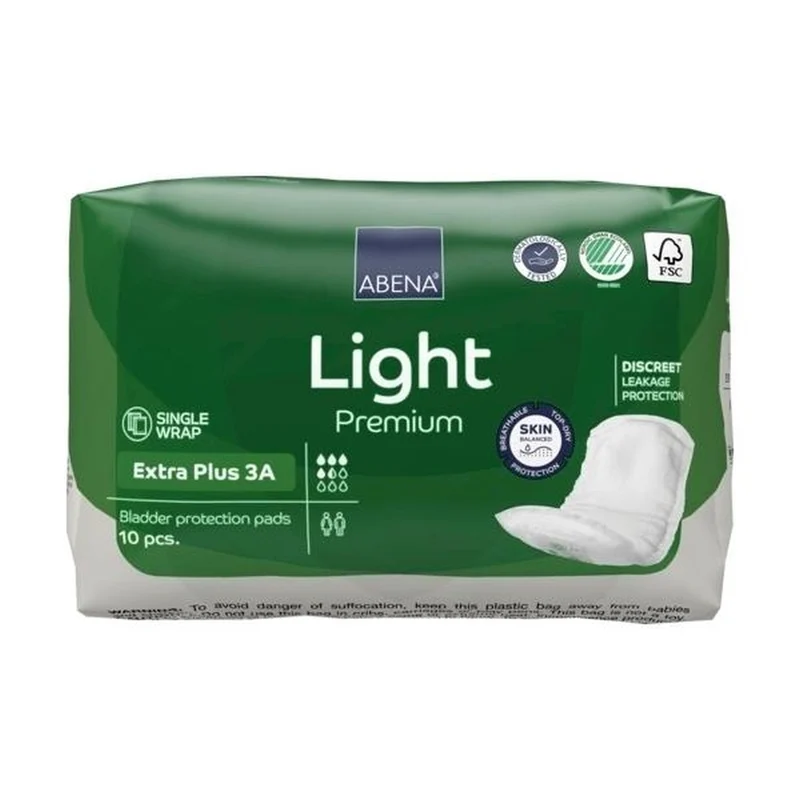 Abena Light Premium Extra Plus 3A Inkontinenzeinlagen, 10 Stück