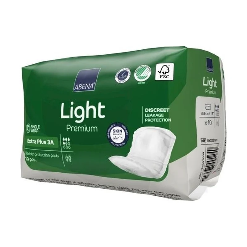 Abena Light Premium Extra Plus 3A Inkontinenzeinlagen, 10 Stück
