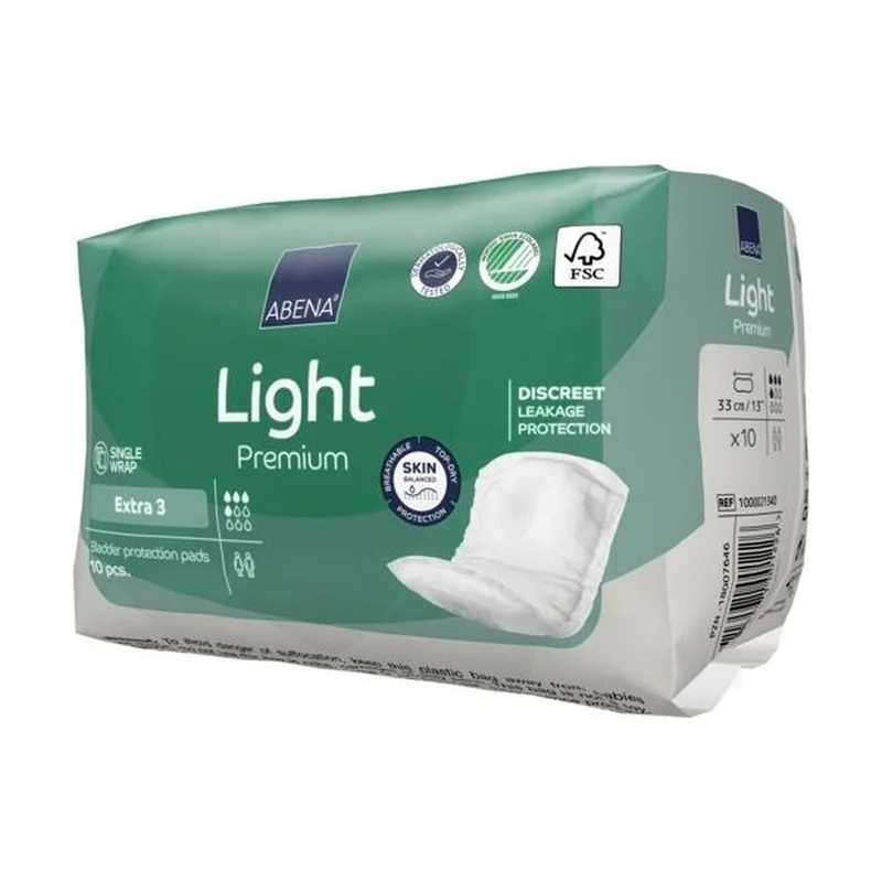 Abena Light Premium Extra 3 Inkontinenzeinlagen, 10 Stück