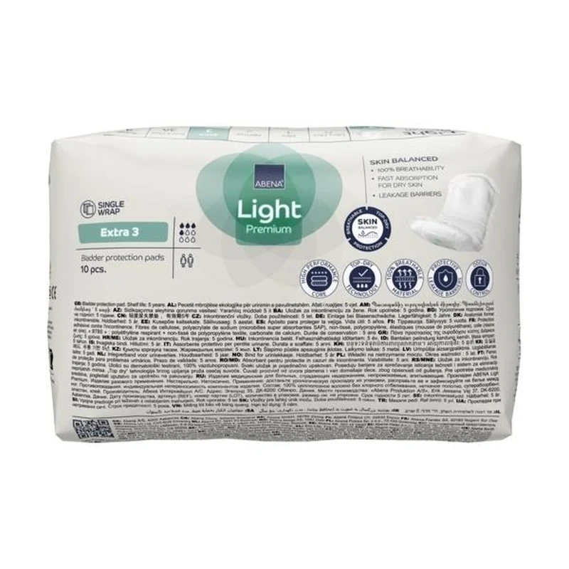 Abena Light Premium Extra 3 Inkontinenzeinlagen, 10 Stück