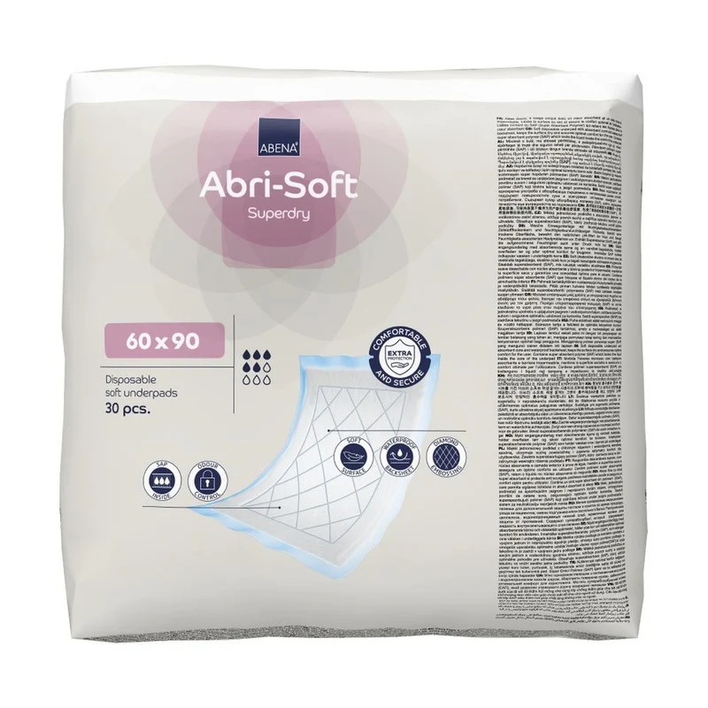 Abena Abri Soft Superdry Krankenunterlagen 60 x 90 cm, 30er Pack