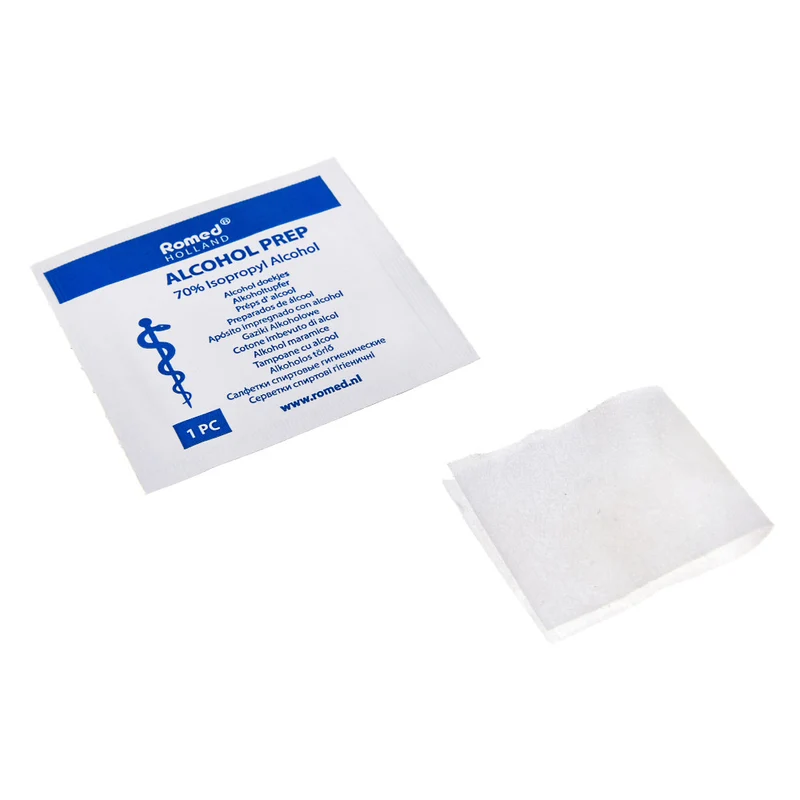 Romed Alkoholtupfer Alkoholpads 65 x 30 mm 2-lagig