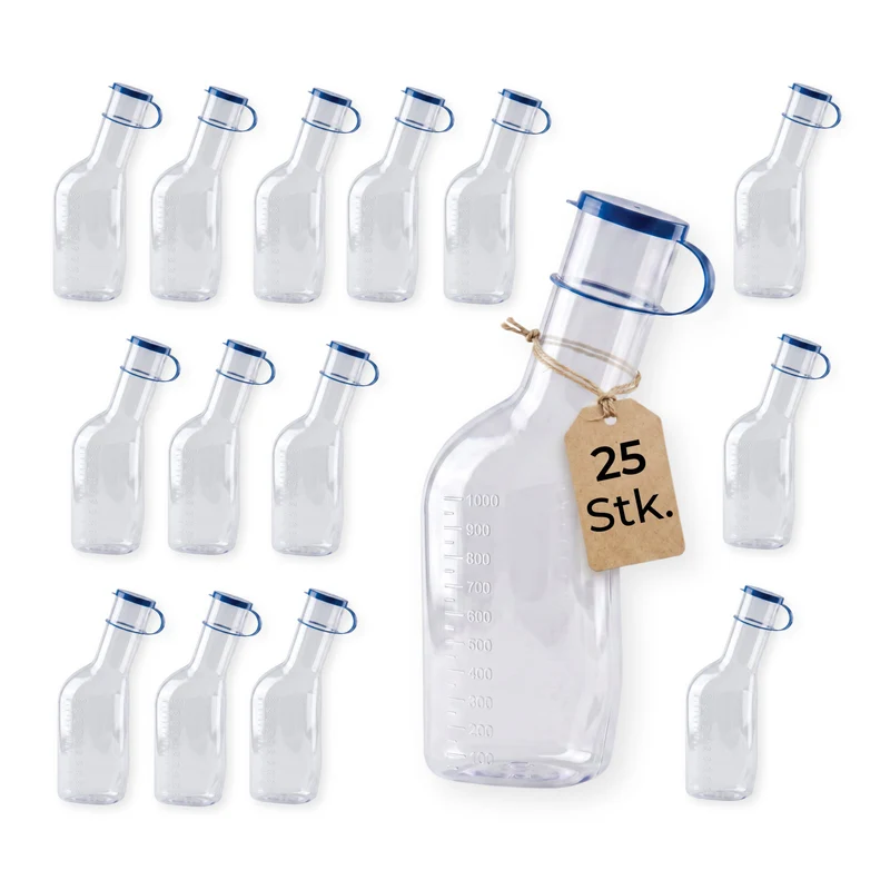Medi-Inn Urinflasche PC 1000 ml, für Männer, glasklar